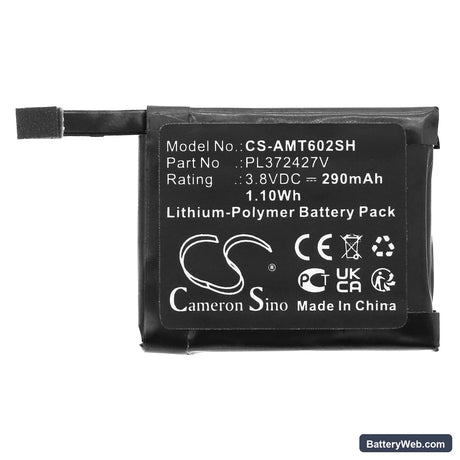 Amazfit Pace Replacement Battery, 3.8V, 290mAh, Li-Polymer 3