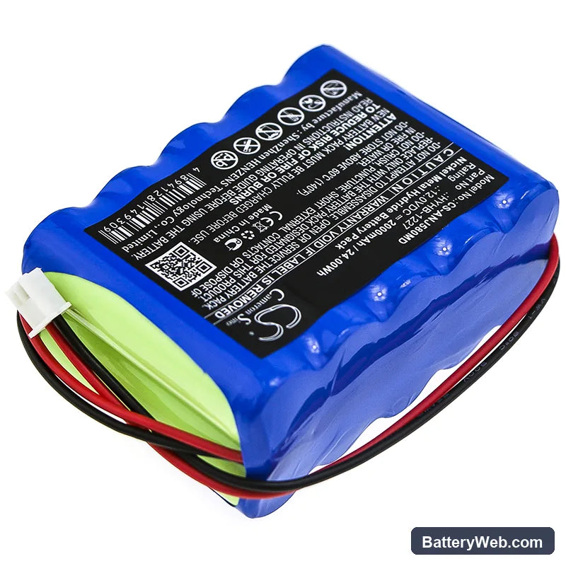 Angel AJ5800 Replacement Battery, 12V, 2000mAh, Ni-MH 2