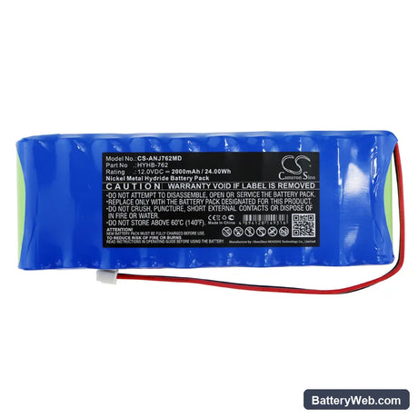Angel AJ5803 Replacement Battery, 12V, 2000mAh, Ni-MH 3