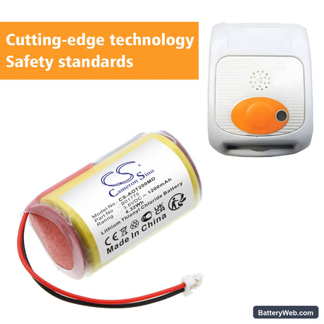AeroScout 24 Replacement Battery, 3.6V, 1200mAh, Li-SOCl2 6