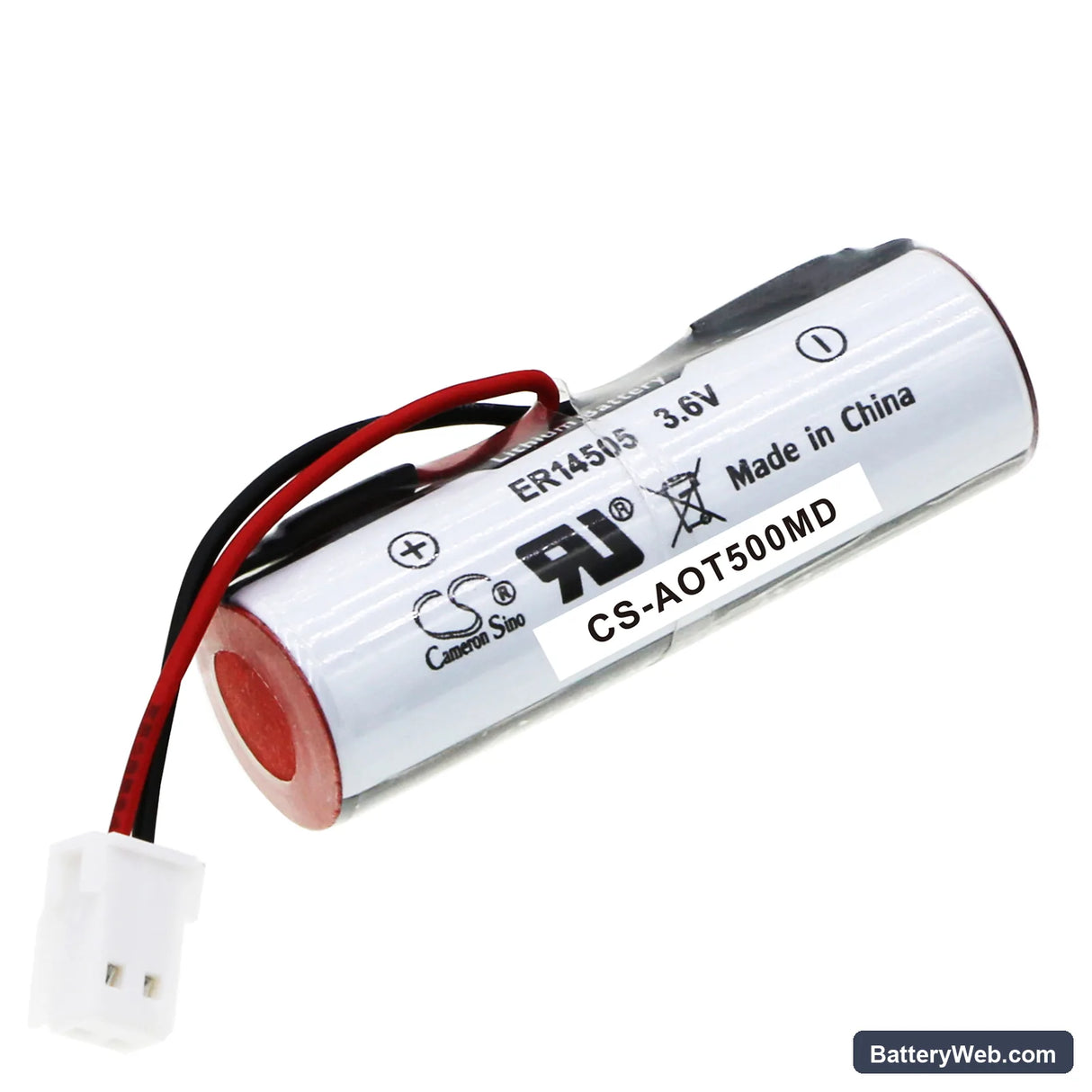 AeroScout T2-EB Sensor Tag Replacement Battery, 3.6V, 2700mAh, Li-SOCl2 1