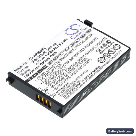 Asus SBP-08 Replacement Battery, 3.7V, 1400mAh, Li-ion 1