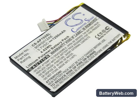 Asus S102 Replacement Battery, 3.7V, 1250mAh, Li-Polymer 2