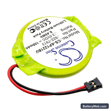 Apple Macbook Pro 15" Replacement Battery, 3V, 150mAh, Lithium 2