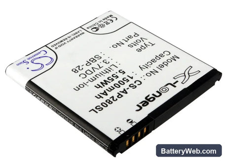 Asus PadFone Replacement Battery, 3.7V, 1500mAh, Li-ion 2