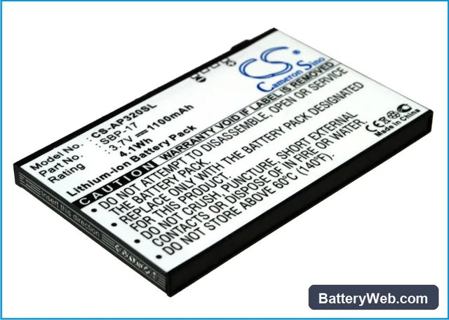Asus P320 Replacement Battery, 3.7V, 1100mAh, Li-ion 1