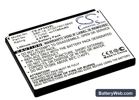 Asus P552w Replacement Battery, 3.7V, 1100mAh, Li-ion 2