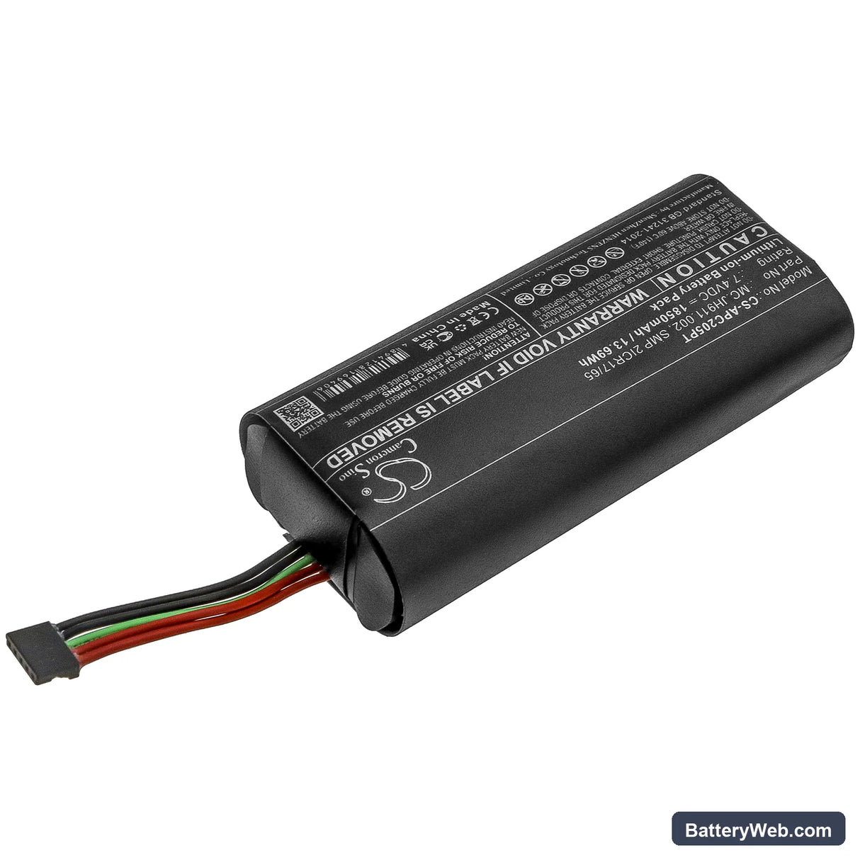 Acer Projector C205 Replacement Battery, 7.4V, 1850mAh, Li-ion 2