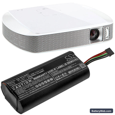 Acer Projector C205 Replacement Battery, 7.4V, 1850mAh, Li-ion 5