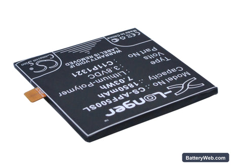 Asus PadFone E Replacement Battery, 3.8V, 1850mAh, Li-Polymer 3
