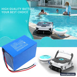 Aiper Seagull 3000 Wall-Climbing Cordless Pool Cleaner Replacement Battery, 25.2V, 10000mAh, Li-ion 6