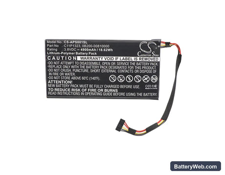 Asus PadFone S Replacement Battery, 3.8V, 4900mAh, Li-Polymer 5