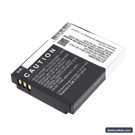 Actionpro X7 Replacement Battery, 3.7V, 1300mAh, Li-ion 3