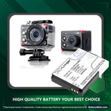 Actionpro X7 Replacement Battery, 3.7V, 1300mAh, Li-ion 6