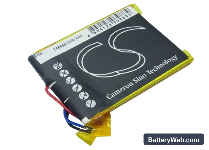 Archos 43 Internet Tablet Replacement Battery, 3.7V, 1600mAh, Li-Polymer 3