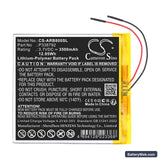 Archos 8OB Xenon Replacement Battery, 3.7V, 3500mAh, Li-Polymer 3