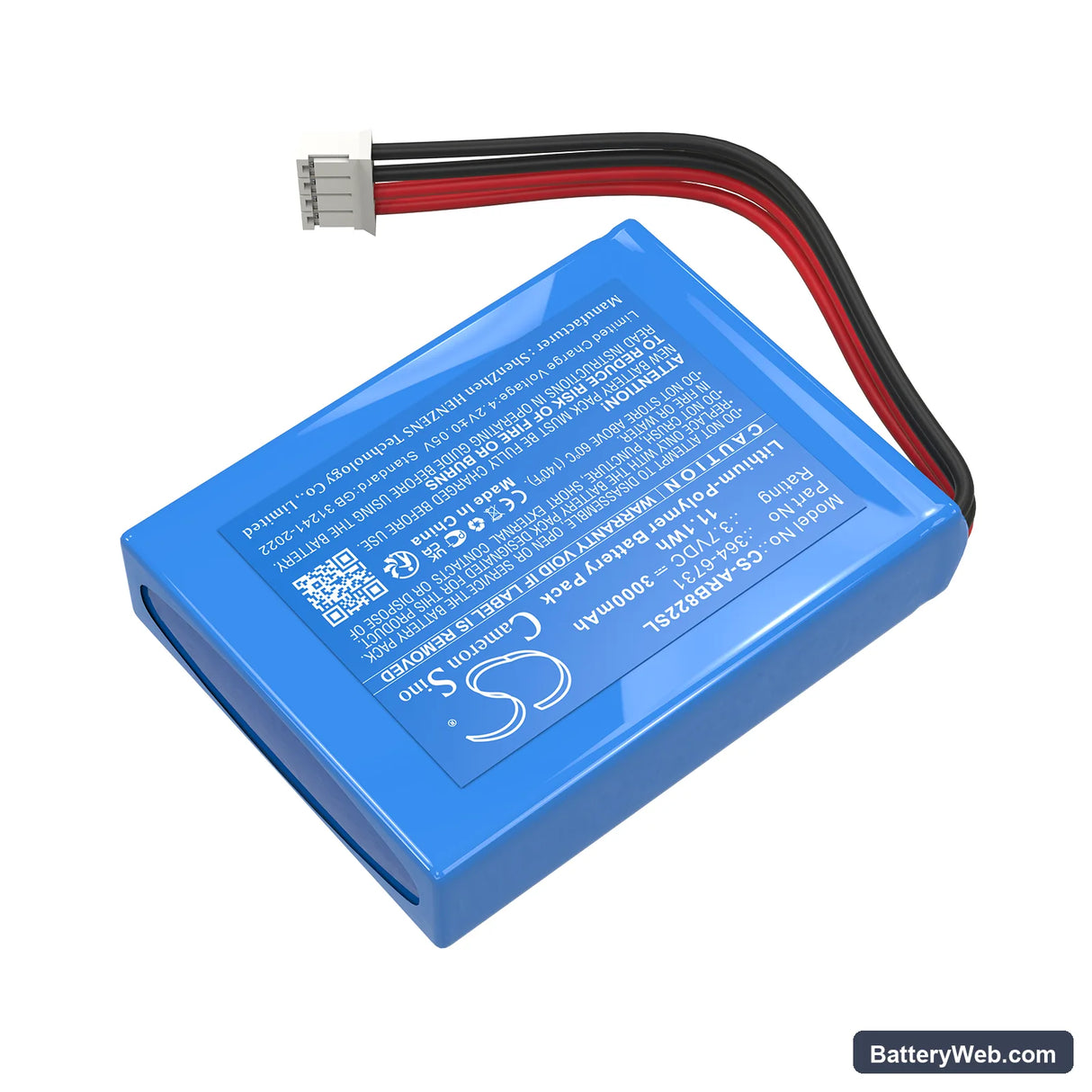 ABB 364-6731 Replacement Battery, 3.7V, 3000mAh, Li-Polymer 2