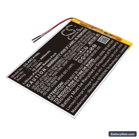 Archos AC101OX4G Replacement Battery, 3.7V, 4400mAh, Li-Polymer 1