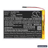 Archos AC101OX4G Replacement Battery, 3.7V, 4400mAh, Li-Polymer 3