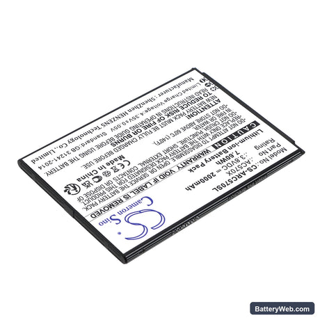 Archos OXYGEN 57 Replacement Battery, 3.8V, 2000mAh, Li-ion 2