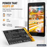 Archos 70 Oxygen Replacement Battery, 3.8V, 3000mAh, Li-Polymer 5