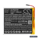Archos AC97CPL Replacement Battery, 3.8V, 5000mAh, Li-Polymer 3
