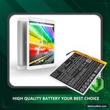 Archos AC97CPL Replacement Battery, 3.8V, 5000mAh, Li-Polymer 5