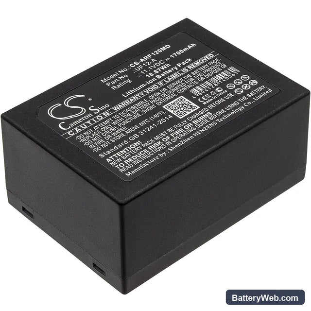Ahram Biosystems UF12-A Replacement Battery, 11.1V, 1700mAh, Li-ion 1