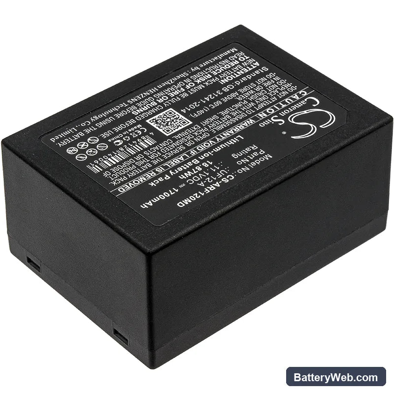 Ahram Biosystems UF12-A Replacement Battery, 11.1V, 1700mAh, Li-ion 2