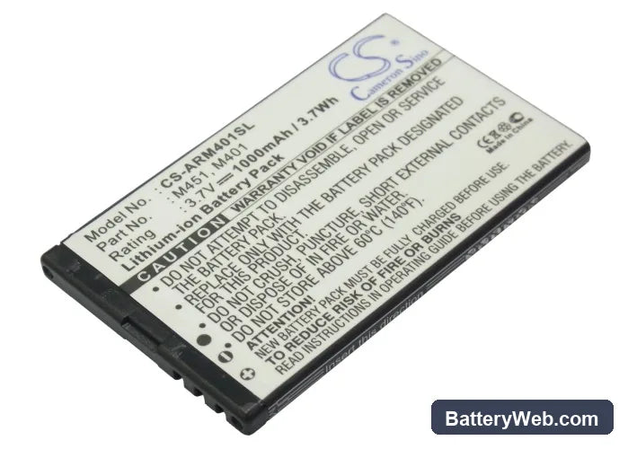 MyPhone 8920 Replacement Battery, 3.7V, 1000mAh, Li-ion 2