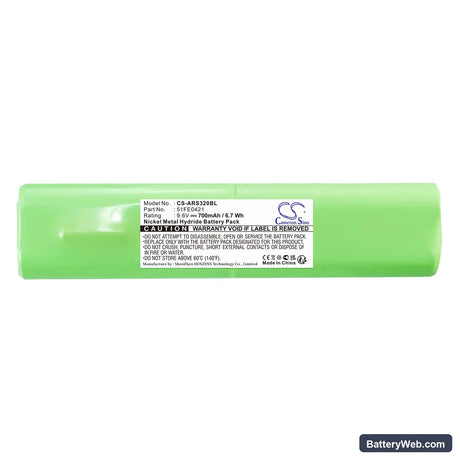 Allflex RS320 Replacement Battery, 9.6V, 700mAh, Ni-MH 3