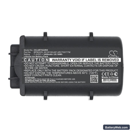 ARRIS TM602G/115 Replacement Battery, 7.4V, 3400mAh, Li-ion 5