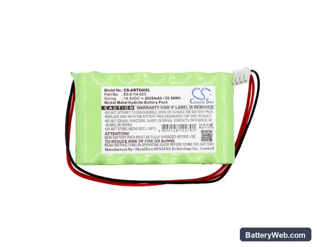 Acroprint ATR240 Replacement Battery, 14.4V, 2000mAh, Ni-MH 3