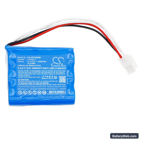 Air Liquide T60 Respirator Replacement Battery, 22.2V, 3350mAh, Li-ion 3