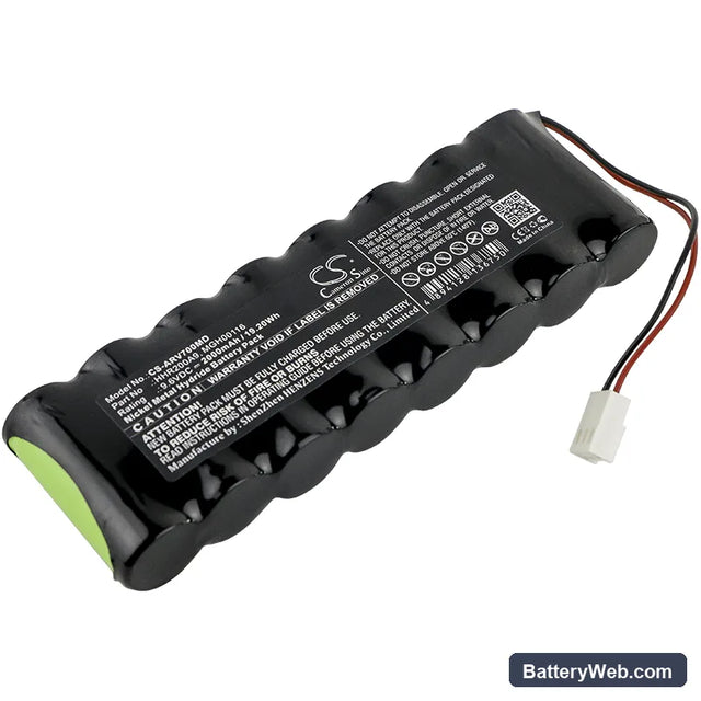 Arcomed AG SP6000 syringe Replacement Battery, 9.6V, 2000mAh, Ni-MH 1