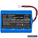 Argos Omega Zen pipette controllers Replacement Battery, 3.7V, 3000mAh, Li-ion 3