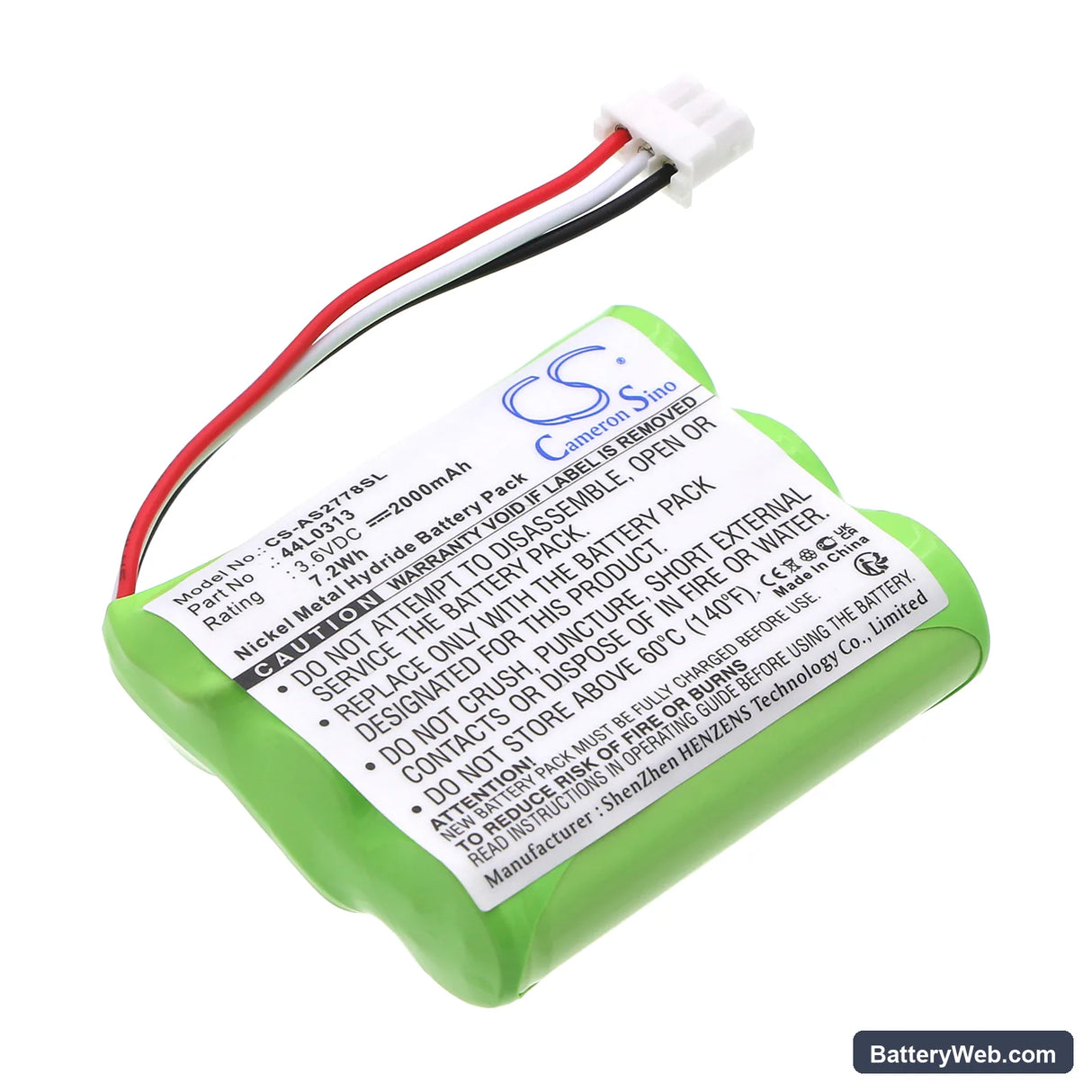 IBM AS400 Replacement Battery, 3.6V, 2000mAh, Ni-MH 1