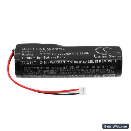 Audio-Technica AT-SB727 Replacement Battery, 3.7V, 2600mAh, Li-ion 3