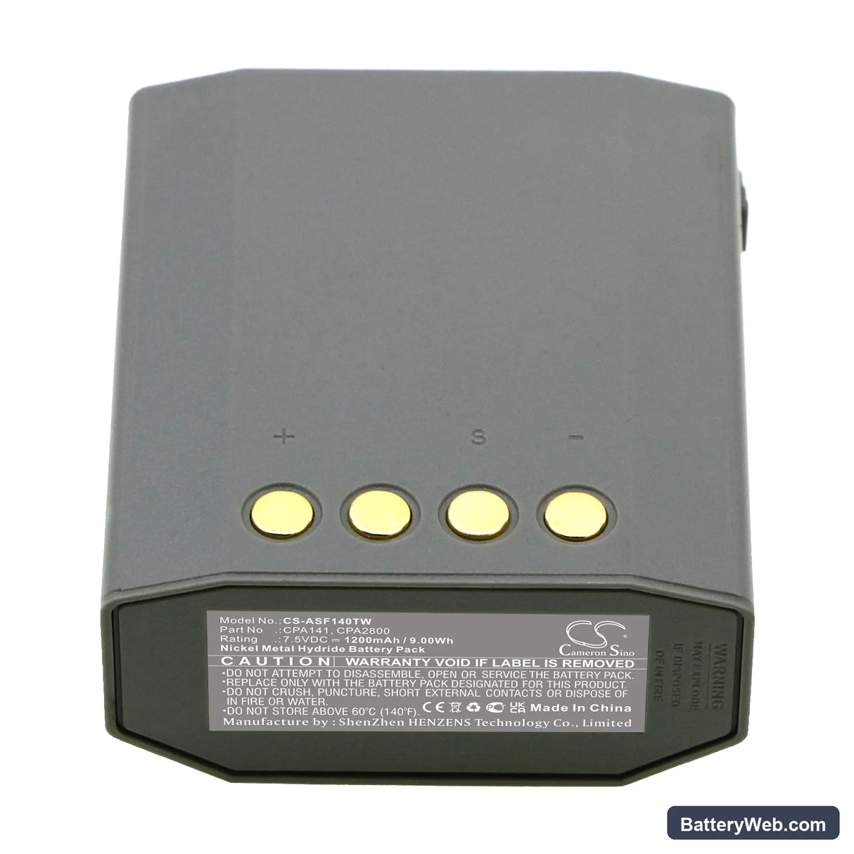 AEG Teleport ES Replacement Battery, 7.5V, 1200mAh, Ni-MH 5