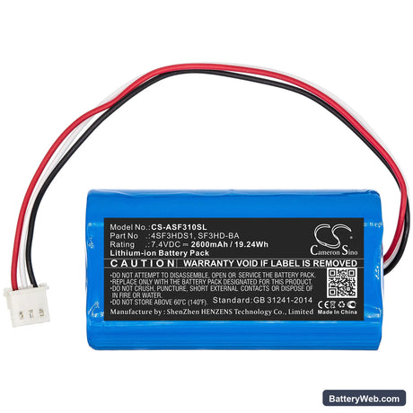 ALPSAT Satfinder Spare Part 3HD Replacement Battery, 7.4V, 2600mAh, Li-ion 3