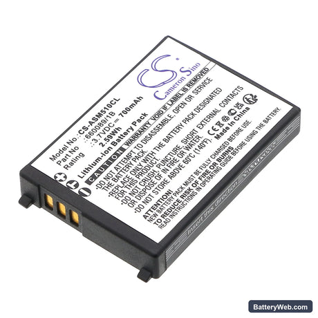 Ascom 51 Advanced Replacement Battery, 3.7V, 700mAh, Li-ion 1