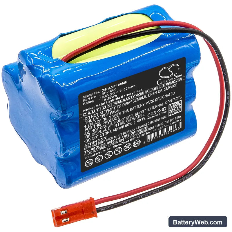 Annol SP-1000 Replacement Battery, 9.6V, 2000mAh, Ni-MH 1
