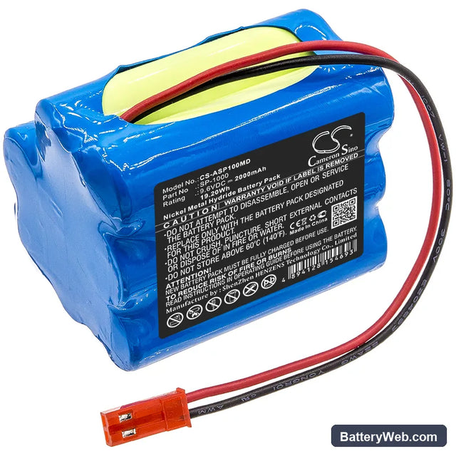 Annol SP-1000 Replacement Battery, 9.6V, 2000mAh, Ni-MH 1