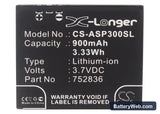 Astak Action Pro 3 Replacement Battery, 3.7V, 900mAh, Li-ion 5