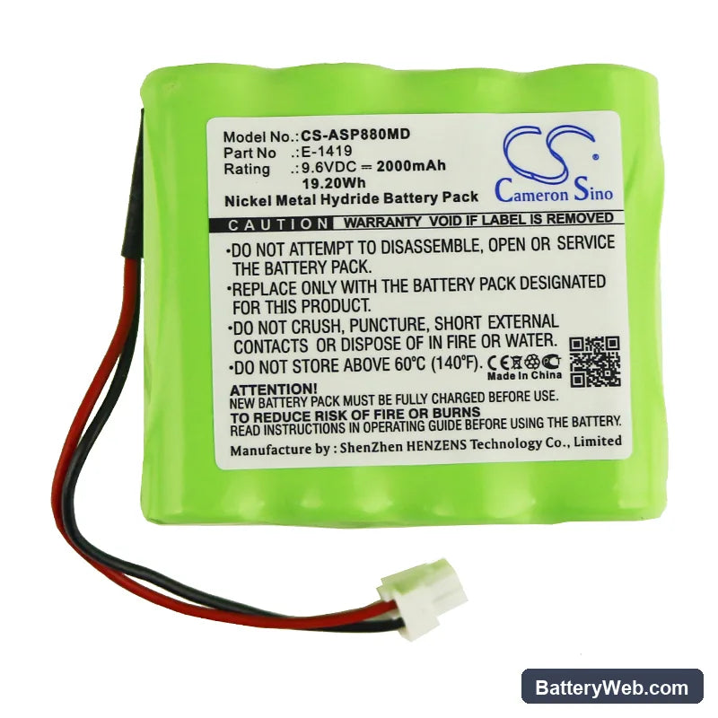 Medima Syringe pump S2 Replacement Battery, 9.6V, 2000mAh, Ni-MH 3