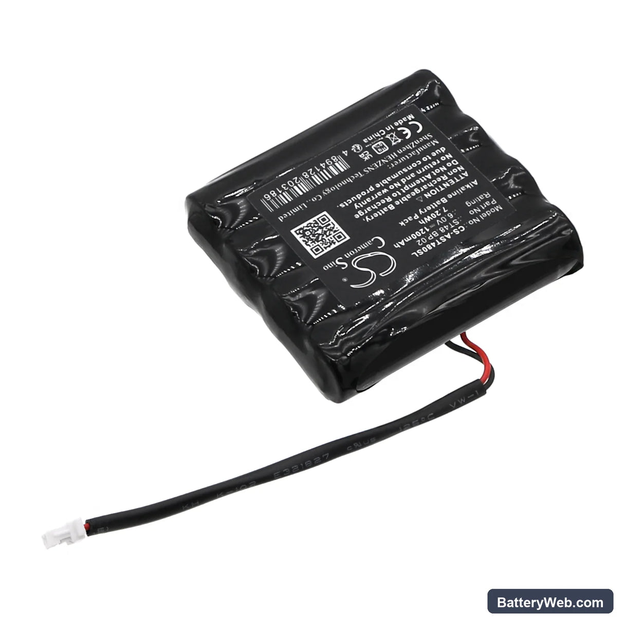 Amadeo A-Lock ST48 Replacement Battery, 6V, 1200mAh, Alkaline 2