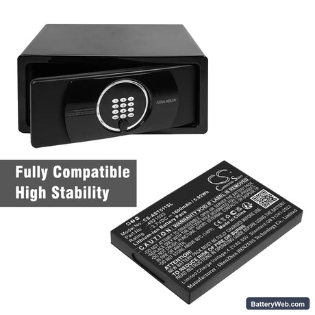 Assa Abloy VOT1511L2R01 Replacement Battery, 3.7V, 1600mAh, Li-ion 6