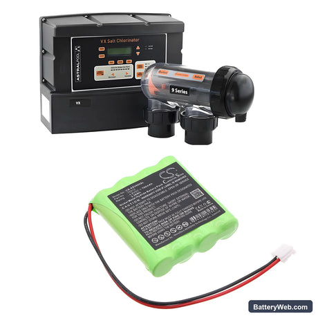 AstralPool VX Salt Chlorinator Replacement Battery, 4.8V, 700mAh, Ni-MH 4