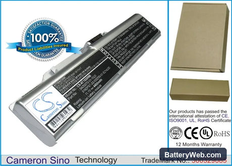 Hasee Q100 Replacement Battery, 11.1V, 4400mAh, Li-ion 1