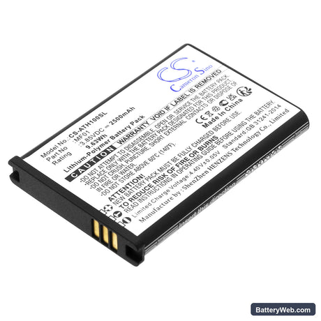 AT&T Turbo Hotspot 2 Replacement Battery, 3.85V, 2500mAh, Li-Polymer 1